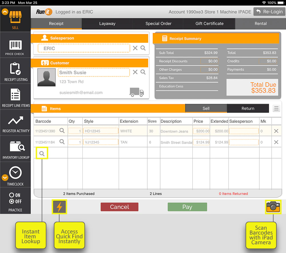 screenshot of RunIt RealTime Cloud